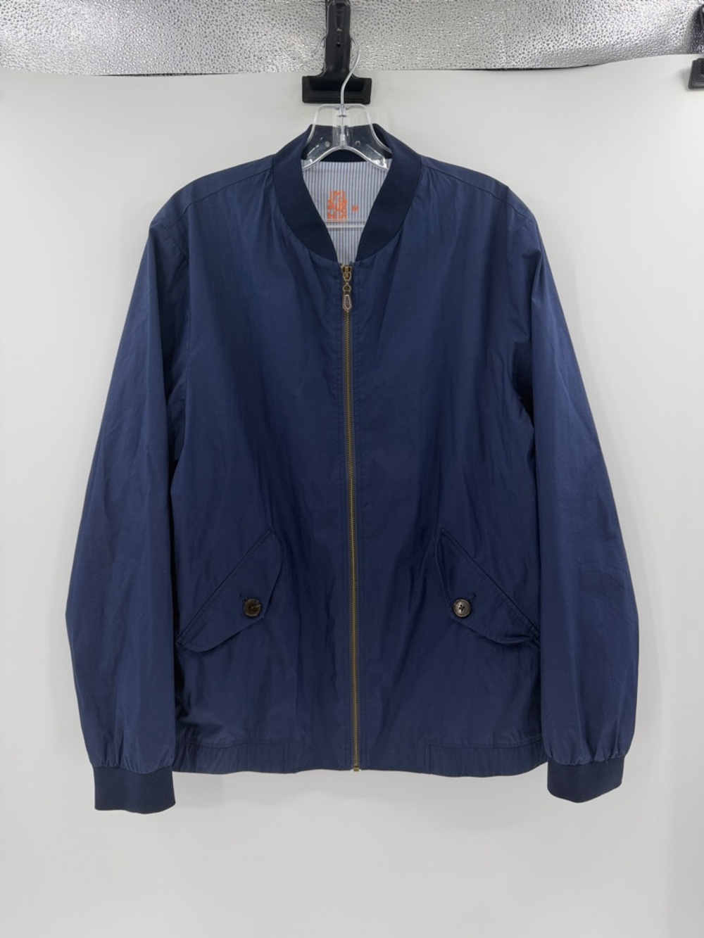 J. McLaughlin Men's PAX Blue Bomber Jacket - Blue - Medium